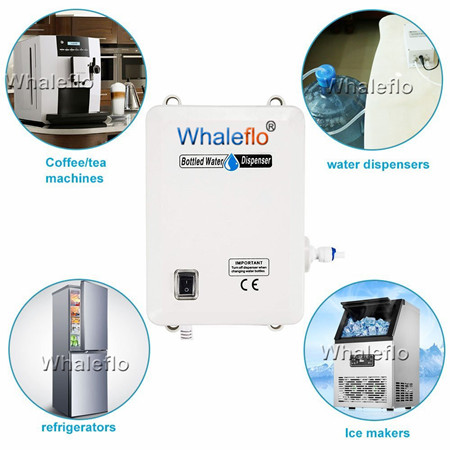 aplicación típica del sistema dispensador de agua de botella de ballena